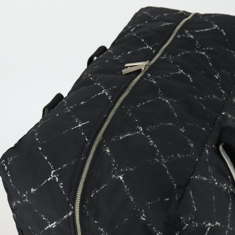 CHANEL Travel Line Boston Bag Nylon Black CC Auth bs31126 - Picture 6 of 16